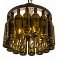 thumbnail image 5 of Meyda Tiffany 168490 Tuscan Vineyard 5 Light 19" Wide Semi-Flush Drum Ceiling Fixture -, 5 of 7