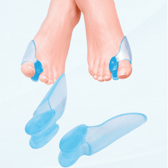 Toe Separators,Bunion Corrector Soft Washable Reusable Relieve Pain Silicone Bunion Cushion and Protector for Big Toe
