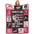 thumbnail image 5 of Wrestling Blanket Wrestling Throw Blanket Soft Fleece Flannel Bedding Wrestling Gifts for Men Wrestler Boys Women Girls Lovers Adults Stuff Plush for Couch Sofa Bed Room Decor 60"X80", 5 of 6