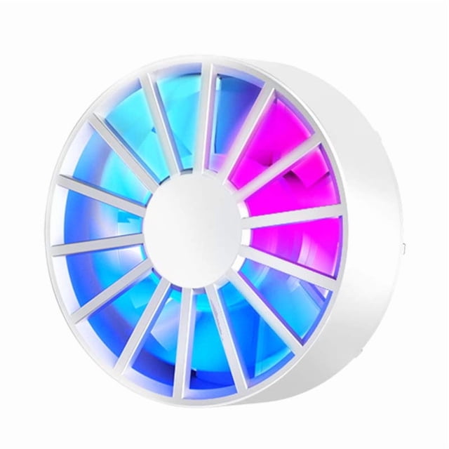 AL06 Refroidisseur à Aspiration Magnétique Refroidi par Air pour Téléphone Intelligent et Tablettes - Appareil de Refroidissement Portable à Faible Bruit et Rapide avec Ventilateur de 50mm, Interface Type-C, Matériau ABS+PC - Idéal pour les Joueurs Mobile, Diffuseurs en Direct