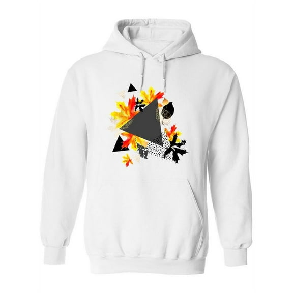 Abstract Autumn Watercolor Hoodie Women -Image by Shutterstock, Female XX-Large