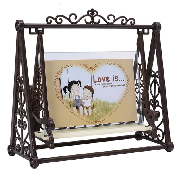 Glass Photo Frame Vintage Swing Tabletop Picture Frame Photo Display Frame