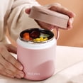 thumbnail image 1 of Termo Naxoaeo de acero inoxidable 304 con aislamiento al vacío, nuevo, para alimentos calientes y fríos. Termo para sopa de boca ancha y a prueba de fugas para adultos. 10 horas de calor y 16 horas, 1 of 5