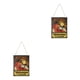thumbnail image 1 of Cartel de puerta de calabaza rectangular Wosthever decoraciones para exteriores con cuerda, 1 of 6