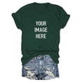 thumbnail image 5 of frariair ​Ladies Soft Jersey Crew Neck T-Shirt With Minimalist Design For Mother's Day Gifting And Family Reunion Outfits​ Army Green, 5 of 5