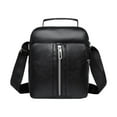 thumbnail image 2 of Men's Genuine Leather Crossbody Bag with Multiple Compartments, Stylish Chest Shoulder Sling Bag for Travel Work Daily Use, 2 of 6