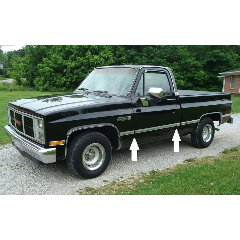118 Inch Black Chrome Body Side Molding For 1988-1998 Chevy GMC Trucks & SUVs