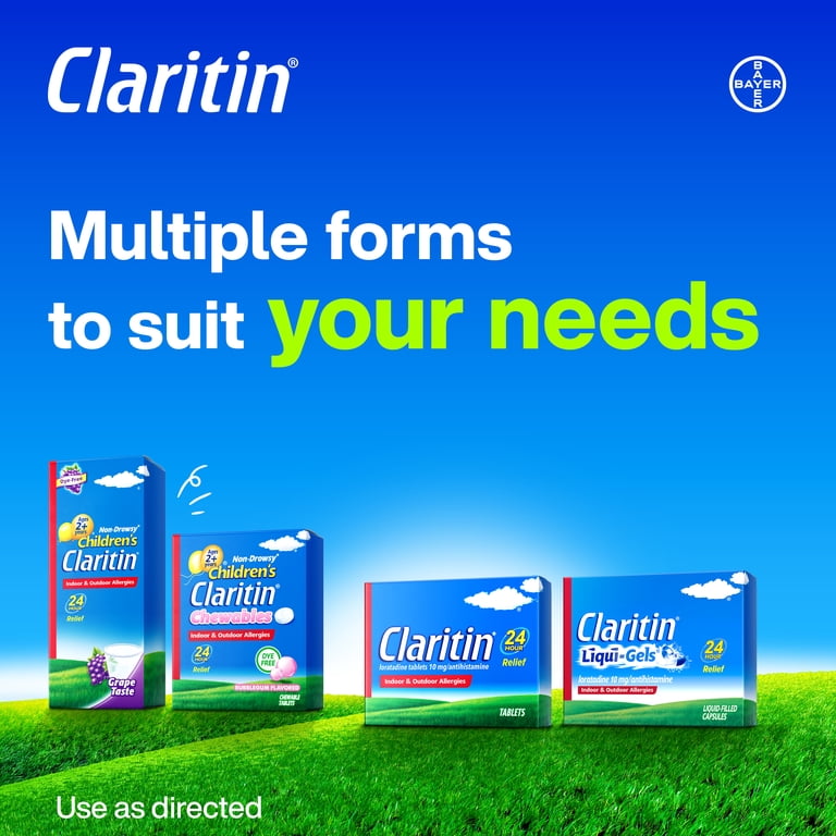 Claritin 24 Hour Allergy Medicine, Antihistamine Tablets, 10 mg, 10 Ct
