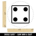 thumbnail image 2 of Four 4 Dice Die Self-Inking Rubber Stamp Ink Stamper - Red Ink - Mini 1/2 Inch, 2 of 7