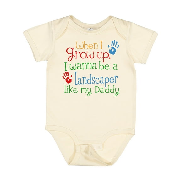 Inktastic Landscaper Like Daddy Boys or Girls Baby Bodysuit