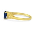 thumbnail image 4 of 14k Yellow Gold Oval Sapphire And Diamond Ring, 4 of 6