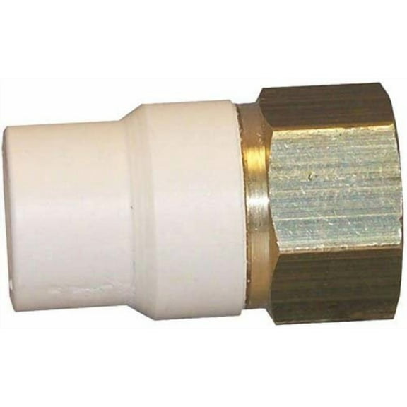 Genova Products Low Lead CPVC Transition Adapter FIP, 1/2"