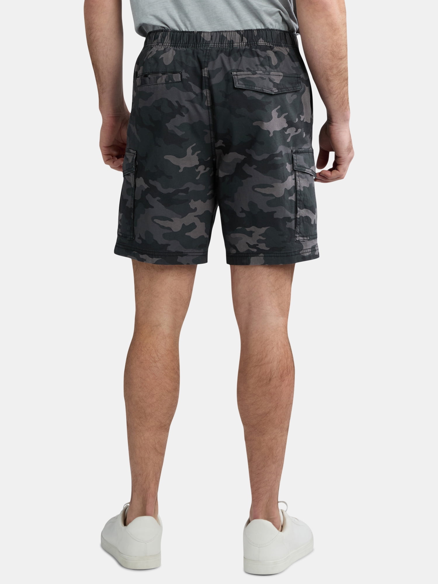 George Men's & Big Men's Pull-On Cargo Shorts, 8" Inseam, Sizes S-2XL