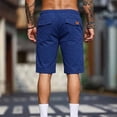 thumbnail image 4 of EOYWHK Mens Drawstring Shorts with Pockets Drawstring Mens Elastic Waist Shorts Soft Lightweight Breathable Active Shorts for Men Blue, Size XXL, 4 of 8