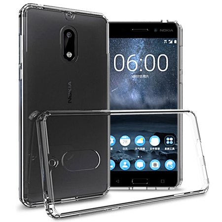 CoverON Nokia 6 Case, ClearGuard Series Clear Hard Phone