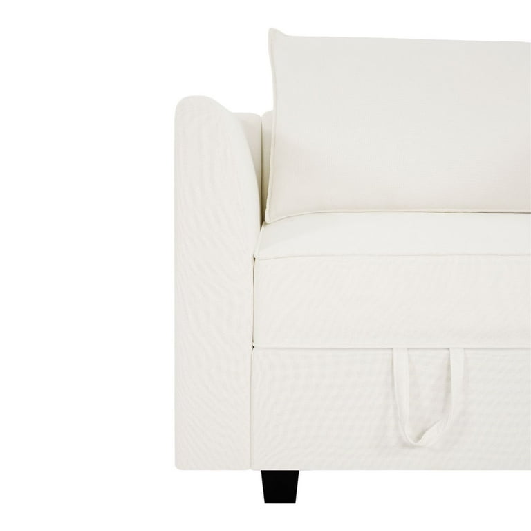White single seater sofa sales