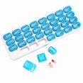 thumbnail image 2 of TG Practical Monthly Dose Set (31-Compartment) Medical Medicine Box Green, 2 of 5