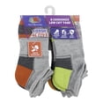 thumbnail image 3 of Fruit of the Loom Men's Moisture Wicking Polyester Athletic Socks, Gray (6-Pack), 3 of 5