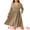 Brown, variant on DARING DIVA Women's Plus Size V Neck Long Sleeve Ribbed Knit A Line Dress 1X Brown