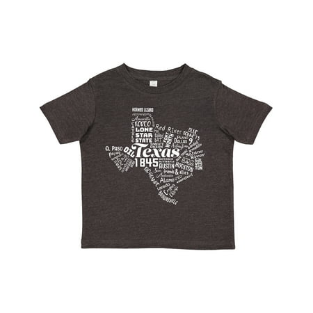 

Inktastic Texas Word Salad- State Outline Gift Toddler Boy or Toddler Girl T-Shirt