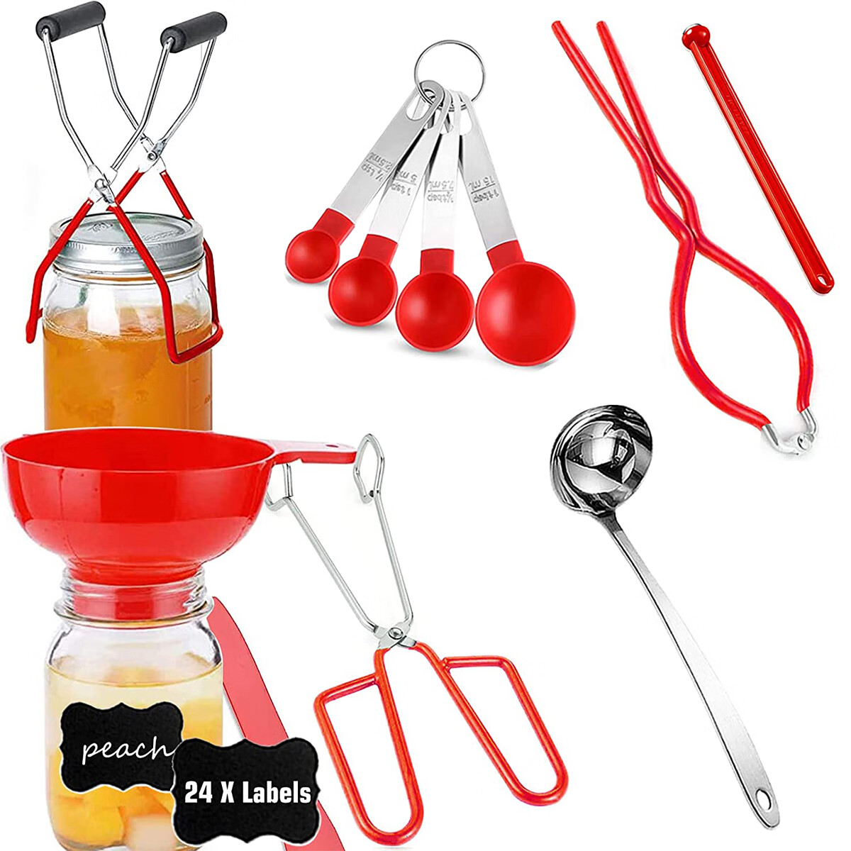 Canning Supplies Starter Kit Stainless Steel Canning Tools Set with Jar