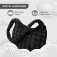 thumbnail image 4 of Luxury Soft Quilted Puffer Tote Bag Purse Puffy Crossbody Shoulder Bag for Women,Lightweight Nylon Hobo Bag Puffer Carryall Bag for Women Girl, 4 of 4