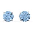 thumbnail image 1 of 1 Carat Solitaire Stud Earrings in Sterling Silver, 1 of 3
