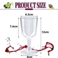 thumbnail image 2 of 50Pcs Clear Plastic Wine Glass Recyclable, Disposable & Reusable Cups for Champagne, Dessert, Beer, Pudding,, 2 of 7