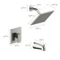 thumbnail image 5 of Design House Karsen II Shower Head in Satin Nickel, 5 of 15