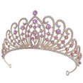 thumbnail image 2 of MasteelfCA Wedding Bride Crown Bridal Rhinestone Crown Birthday Party Tiara Wedding Hair Accessory, 2 of 7