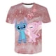 thumbnail image 1 of Boys Disney Stitch T Shirt Girls Kids Children Tops Tshirt Short Sleeves Summer Stitch Clothes Print Cartoon Tee Child Clothing14T Gao Jinjia LED, 1 of 2