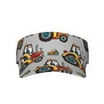 thumbnail image 3 of Balery Cartoon Tractor Sport Wear Athletic Visor Sun Sports Visor Hat Visor Adjustable Cap for Women and Men (One Size), 3 of 8