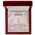 thumbnail image 4 of To My Girlfriend  Girlfriend The Only One For Me Alluring Ribbon Necklace Message Card, 4 of 20