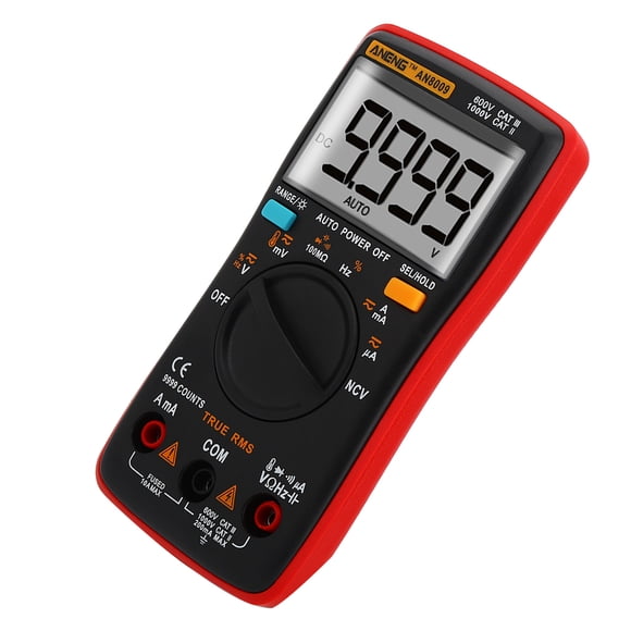 Autorisé ANENG Multimètre Numérique AN8009 Rouge $28 sur AliExpress Sans Batterie