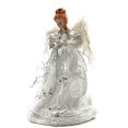 thumbnail image 3 of Vickerman 12" White-Silver Lit Angel Christmas Tree Topper., 3 of 6