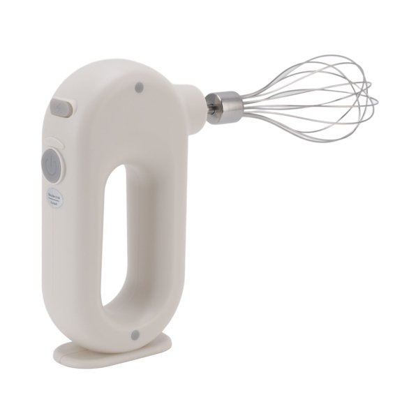 Electric Hand Mixer, Safe 3 Speeds Handheld Milk Frother For Home For Kitchen For Cooking White