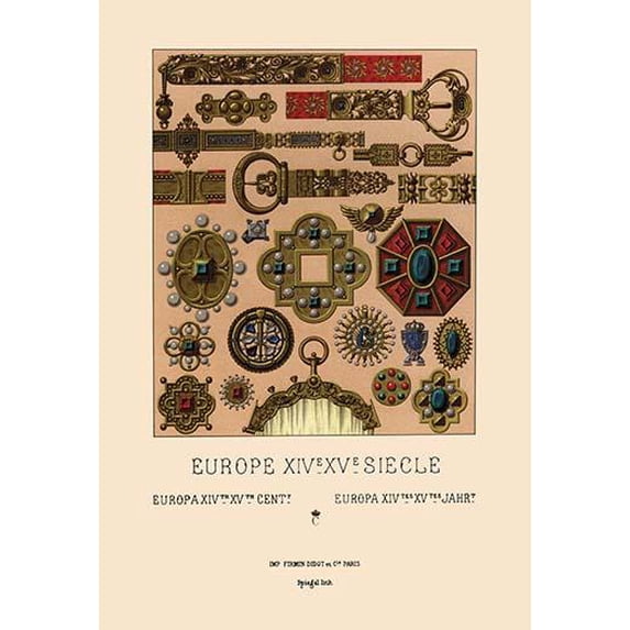 Metalwork of the Fourteenth and Fifteenth Centuries-Fine Art Canvas Print (20" x 30")