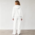 thumbnail image 4 of Womens 2 Piece Lounge Sweat Sets Oversized Hoodies with Pocket Baggy Sweatpants Comfy Matching Sweatsuits Fall Fashion Outfits, 4 of 6