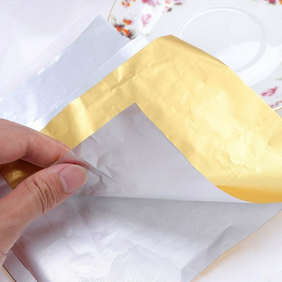 WHAMVOX 200 Pcs Candy Making Chocolate Foil Chocolate Wrapping Paper 15X15cm Golden