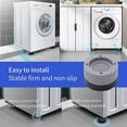 thumbnail image 4 of 4 Pieces Washing Machine Rubber Pad, Rubber Vibration Dampers for Washing Machines, Universal Anti Vibration Rubber Feet, for Washing Machine and Drye, 4 of 5