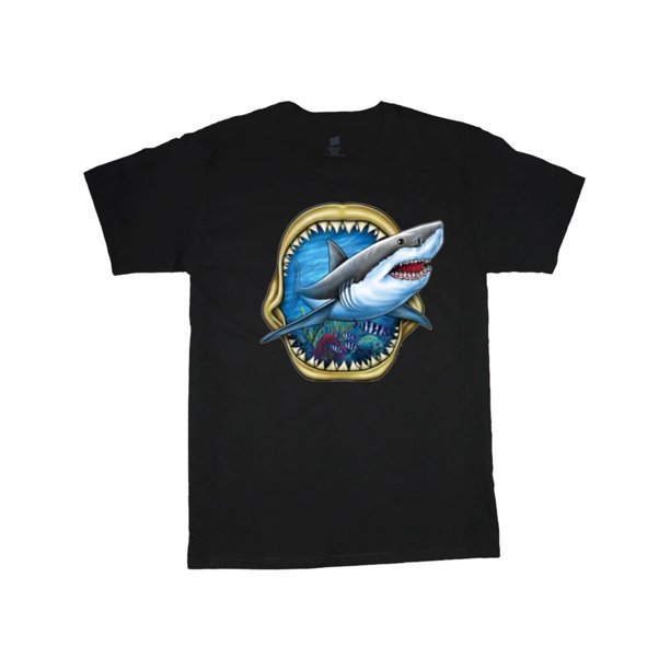 Shark Teeth Ocean Marine Life Sharks T-shirt Mens Graphic Tees Clothing Apparel tee top