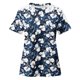 thumbnail image 5 of Camisas de Manga Corta para las Mujeres Impresión Cuello Redondo Suéter Encaje Blusa, Top Casual para el Hogar Y Diario, 5 of 9