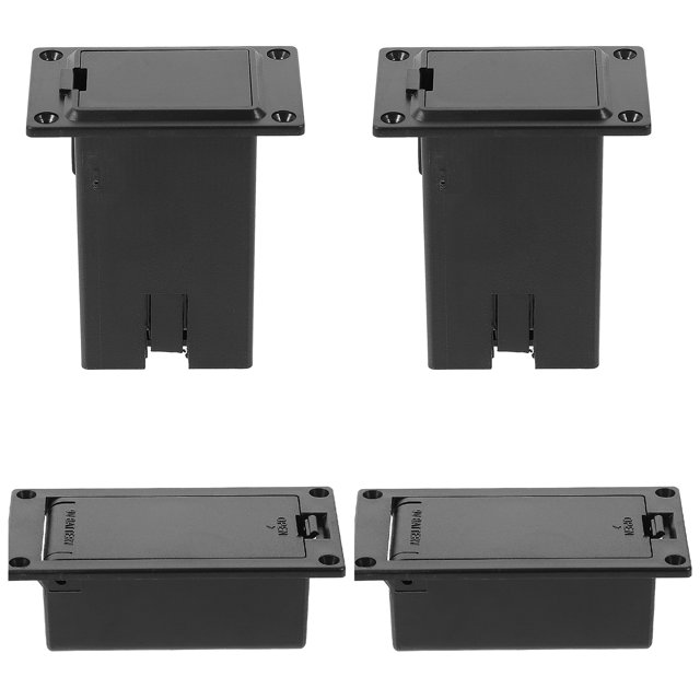 4pcs 9v Battery Box for Guitar Pickup with Carrying Case Bass Guitar Accessories