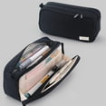 thumbnail image 5 of Pencil Box, Tyeign Large Capacity Pencil Case Pen Organizer Canvas Pencil Bag with Handle office for Teen teens Pencil Cases for Adults Pencil Boxes Pencil Bag Pencil Pouch Big Black, 5 of 5