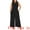 Black, variant on DARING DIVA Women's Plus Sleeveless Crew Neck Jumpsuit with Pockets 1X Black