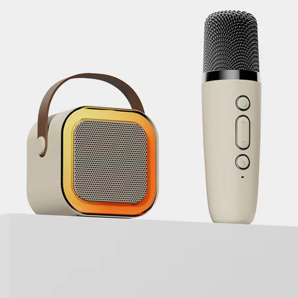Machine De Karaoké Portable Singingmate - Haut-parleur Bluetooth Avec 2 Micros Sans Fil Et Lumières LED - Parfaite Pour Les Fêtes En Famille Ou Entre Amis