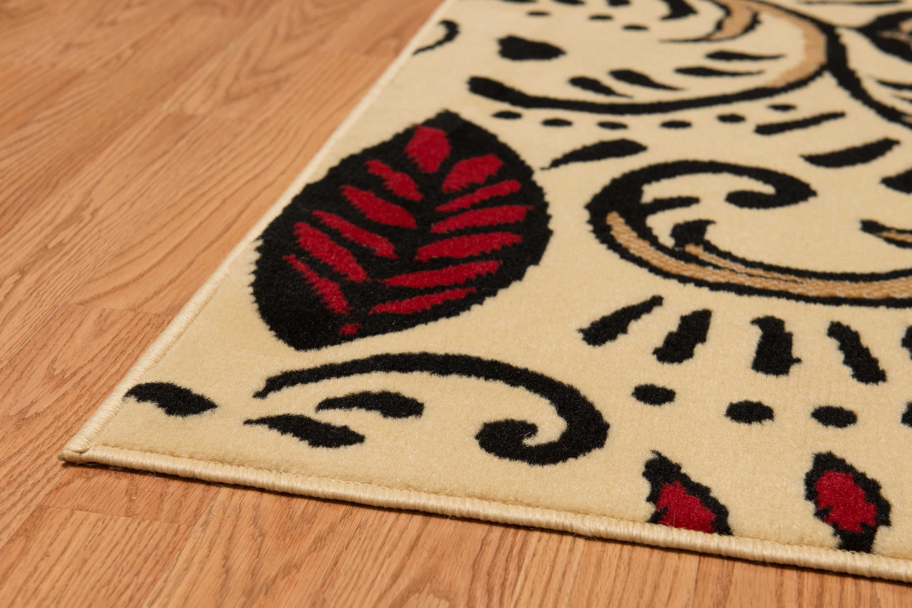 United Weavers Plaza Gina Runner Rug, Paisley Pattern, Ivory, 2'3 X 7'2"