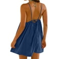 thumbnail image 3 of Sentmoon Womans Dresses Boho Sleeveless Crew Neck Wedding Guest Dress Cocktail Spring Solid Color Regular Fit Spaghetti Strap Plus Size Maxi Dress Trendy for Work and Office XL, 3 of 5