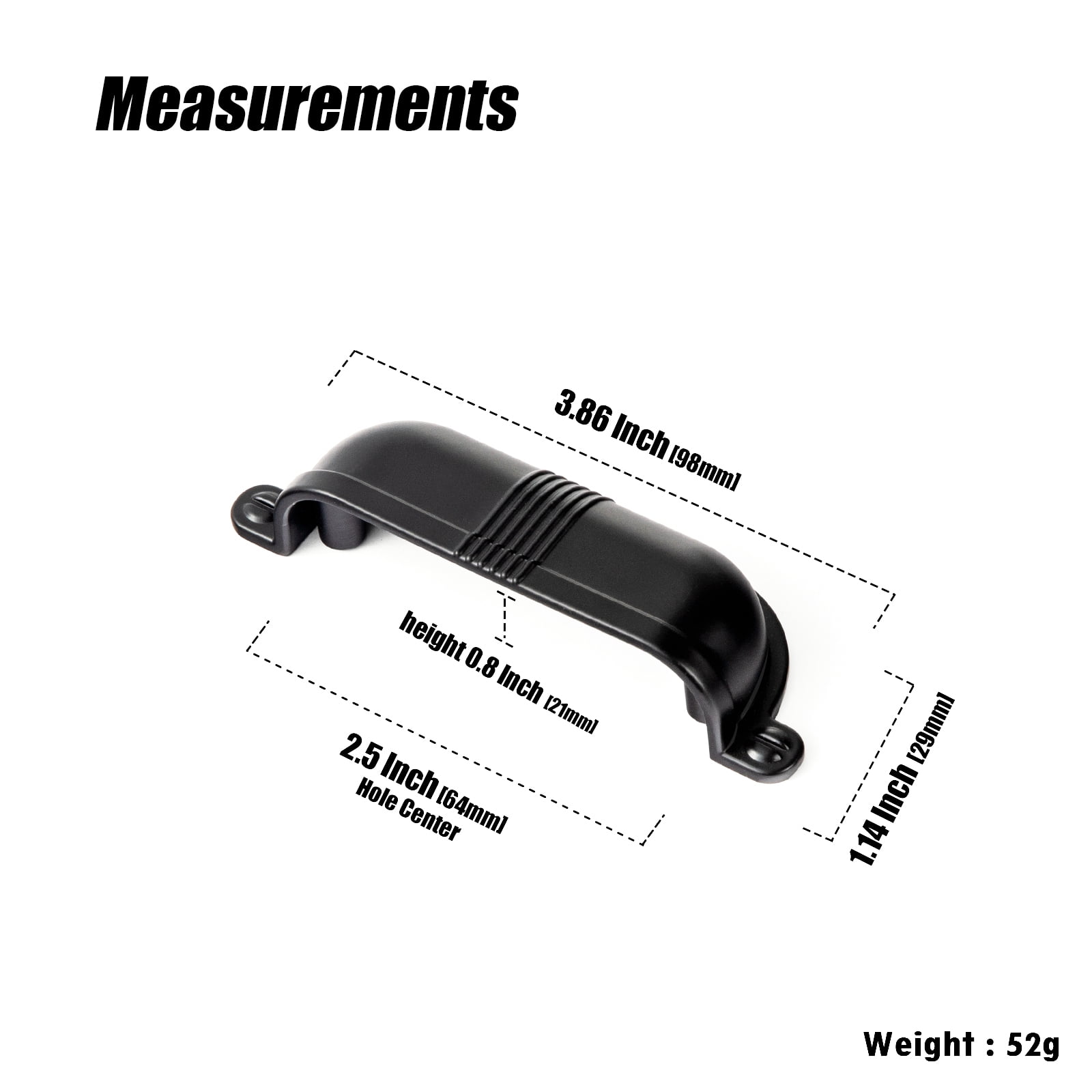 Goo-Ki 12 Pack 2.5''(64 MM) Hole Centers Matte Black Cabinet Handles, Luxury Zinc Alloy Cabinet Cup Pulls for Dresser,Drawer,and Cupboard
