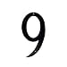 thumbnail image 3 of Montague Metal Products CSHN-9-12 12 In. Standard Modern Font Individual House Number 9, 3 of 3